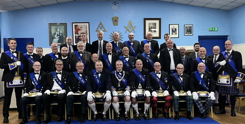 Camelon No. 1456 brethren at 75th Rededication