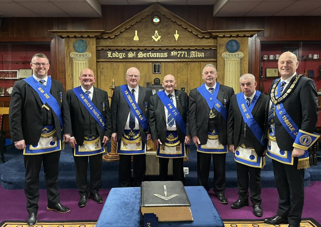 251117 Bro. R Russell McKendrick PM with Alva's newest affiliates and four 312 brethren312 at 771
