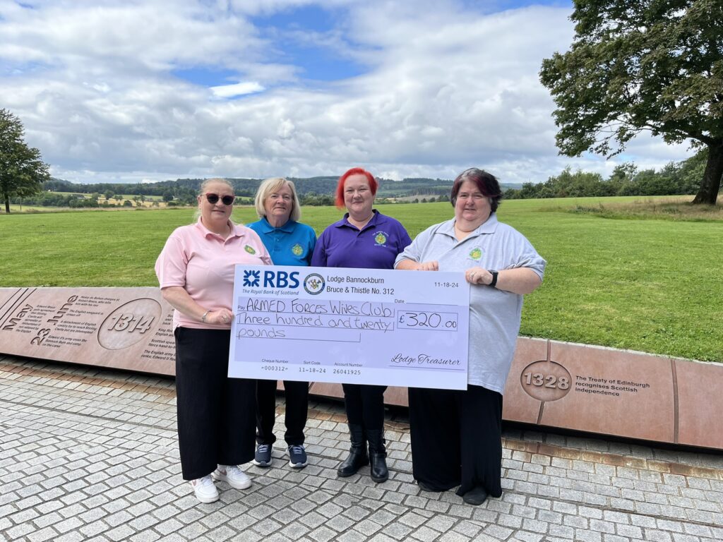 AWFC Chair Deborah Don with members May, Karen and Christine.
