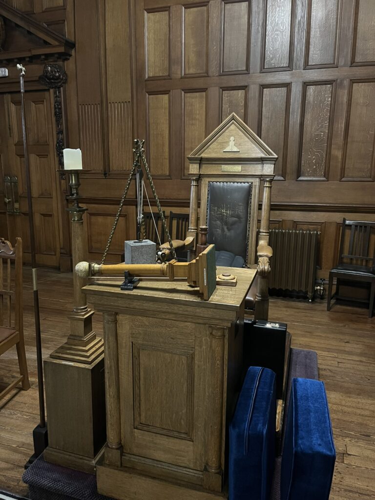 Lodge Neptune No. 375 Senior Warden chair