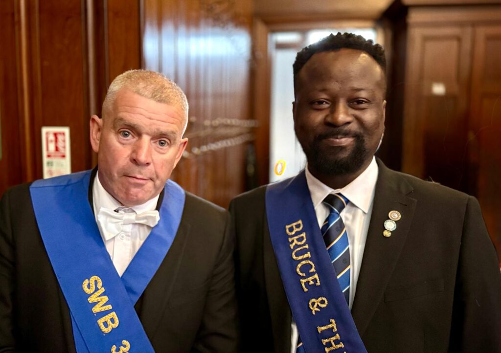 Sword Bearer Bro. Kevin Moffat Snr. and Bro. Frederick Tabiri